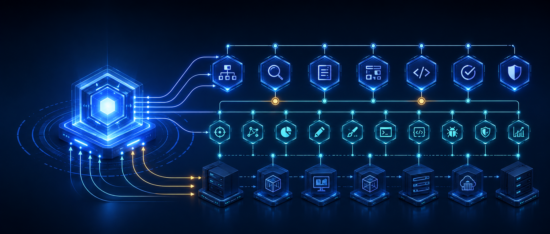 A coding agent orchestrating a digital software team